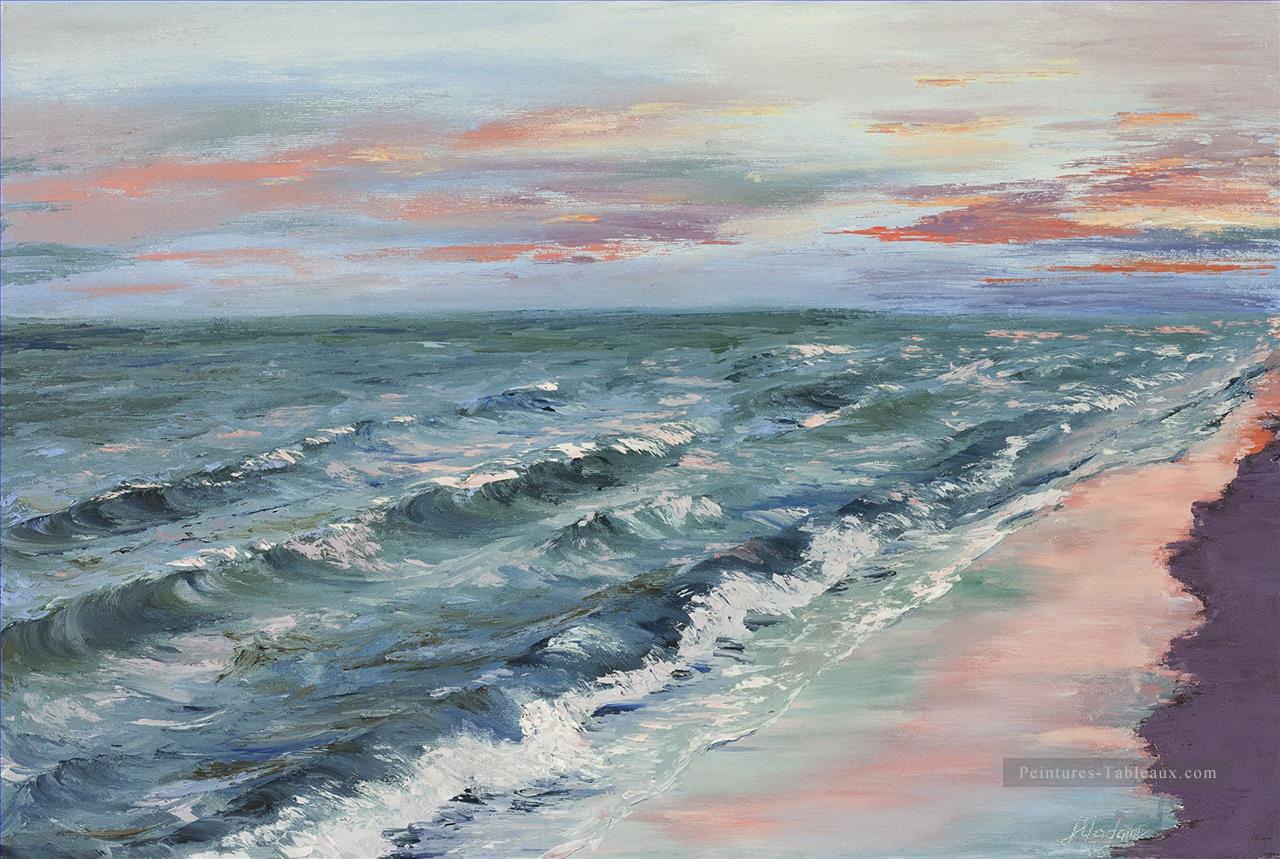 abstrait paysage marin 027 du Peintures à l'huile